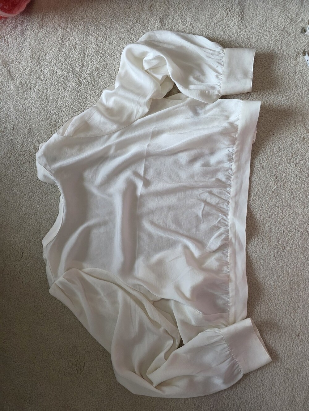 Silk Style Backless Dress Shirt